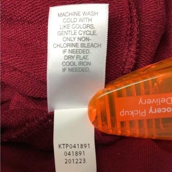 Pure Jill Women’s Long Sleeve Crew Neck Pullover Sweater Tunic, Cranberry - Picture 8 of 9